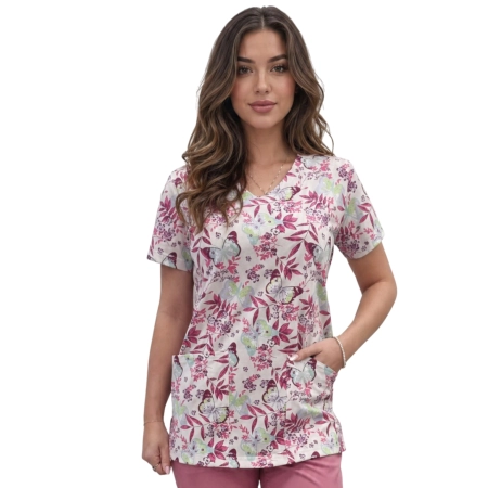 Bluza medyczna W13 elastyczna bawełna roz. M – bluza medyczna – bluza lekarska robocza